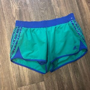 ADIDAS Womens Stretch Waist Lined Athletic Running Shorts-0260